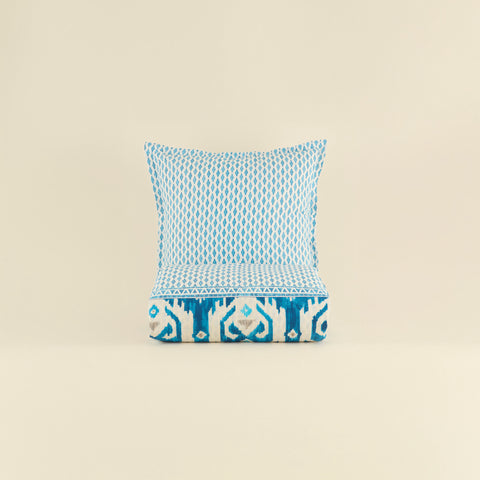 Karaca Neos Parure de lit en coton renforcé (Ranforce), bleue