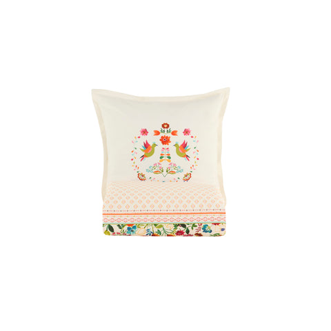 Karaca Parlin Parure de lit en coton renforcé (Renforcé), 1 personne, fuchsia