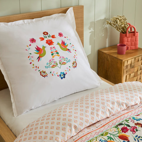 Karaca Parlin Parure de lit en coton renforcé (Renforcé), 1 personne, fuchsia