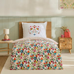 Karaca Parlin Parure de lit en coton renforcé (Renforcé), 1 personne, fuchsia