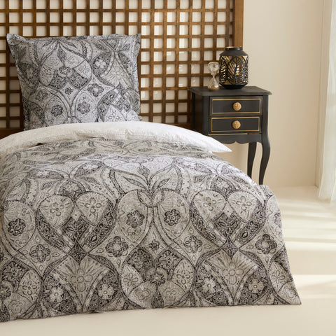Karaca Santi Parure de lit en percale, noire