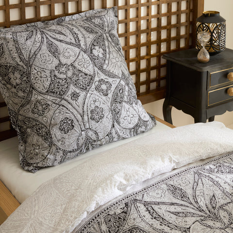 Karaca Santi Parure de lit en percale, noire