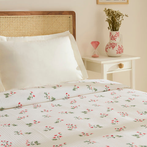 Karaca Silvie 100 % Coton Piqué, 2 Personnes, Rouge