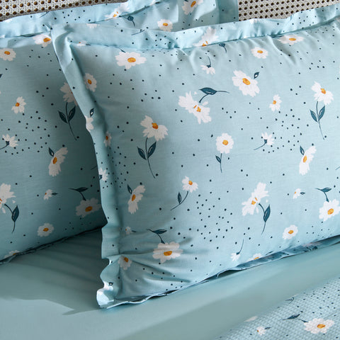 Karaca Daisy, Ensemble en Piqué 100% Coton, Double, Menthe
