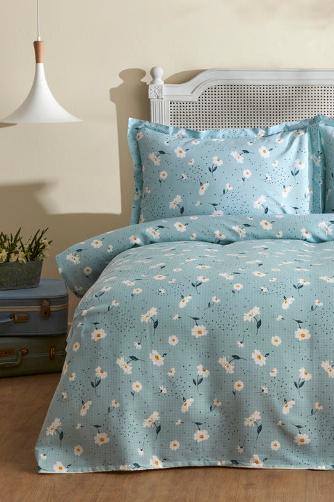 Karaca Daisy, Ensemble en Piqué 100% Coton, Simple, Menthe