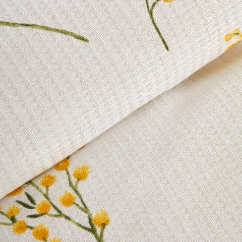 Karaca Home Loretta Housse de Couette 100% Coton Double Taille Jaune