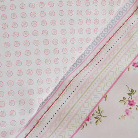 Karaca Glen, Ensemble de Housse de Couette 100% Coton, Simple, Rose