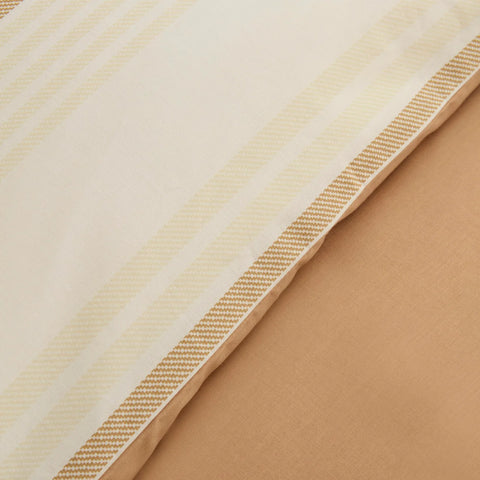 Karaca Vera Parure de lit en 100 % coton turc, 2 personnes, beige