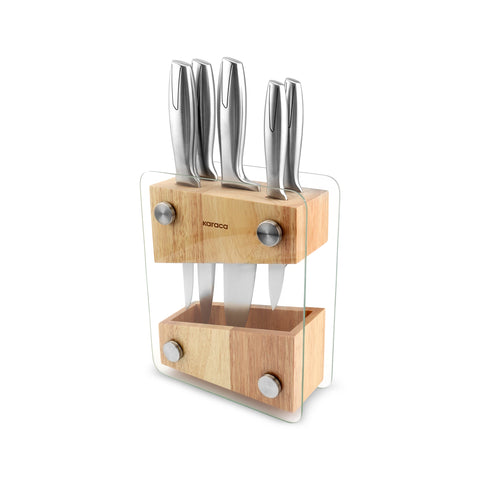 Karaca Meister Hamburg Set de 6 Couteaux avec Support