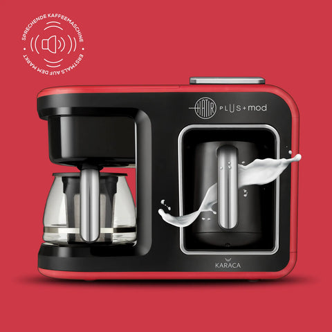 Machine à café et à thé Karaca Hatır Plus Mod 5 en 1, 1 385 W, rouge