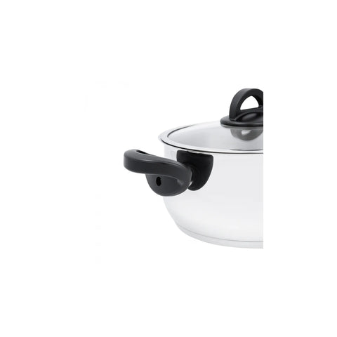 KARACA FLORYA ÇELİK TENCERE SET 8, SİYAH