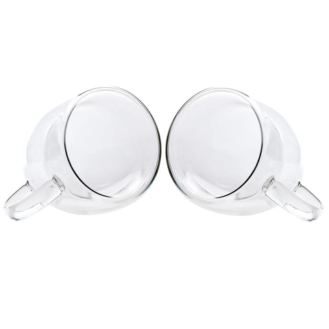 Tasses Karaca à double paroi en verre borosilicate avec anse pour 2 personnes, 150 ml