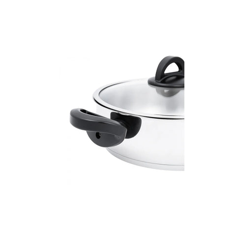 KARACA FLORYA ÇELİK TENCERE SET 8, SİYAH