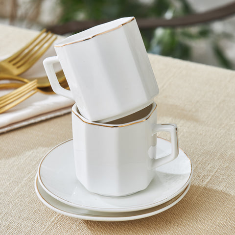 Karaca Vezir Set de tasses à café pour 6 personnes 80 ml