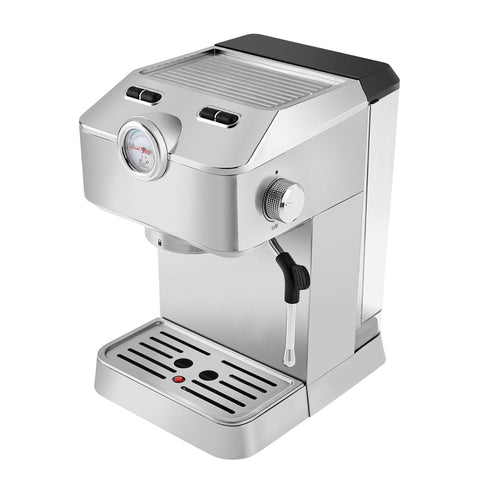 Karaca Coffee Art 1101 Mousseur à Lait, Pression 20 Bars, Machine à Espresso, Latte, Cappuccino, Americano 1,5L Inox