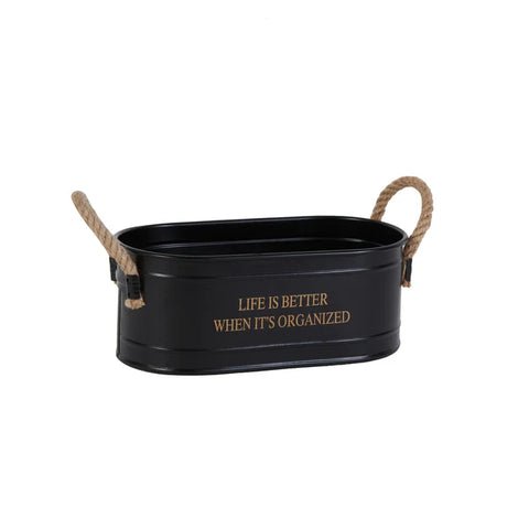 Karaca Home Sylvia Organiseur Noir 28 cm