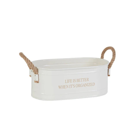 Karaca Home Sylvia Organiseur Blanc 28 cm