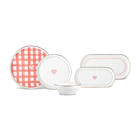 Service de table Karaca Amore 8 pièces pour 2 personnes