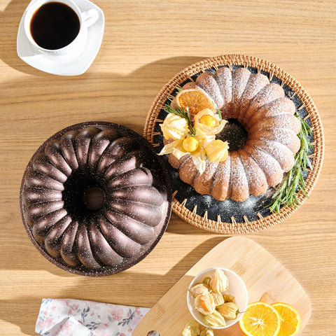 Karaca Cake Pro Lina Moule à gâteau en aluminium moulé marron, 25,5 cm