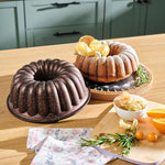 Karaca Cake Pro Lina Moule à gâteau en aluminium moulé marron, 25,5 cm