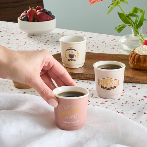 Karaca Monet Soft Set de tasses à espresso, 4 personnes, 4 pièces, 90 ml