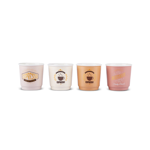 Karaca Monet Soft Set de tasses à espresso, 4 personnes, 4 pièces, 90 ml
