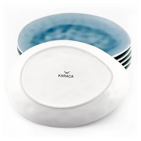 Service de table Karaca Turquoise Reactive pour 6 personnes, 18 pièces