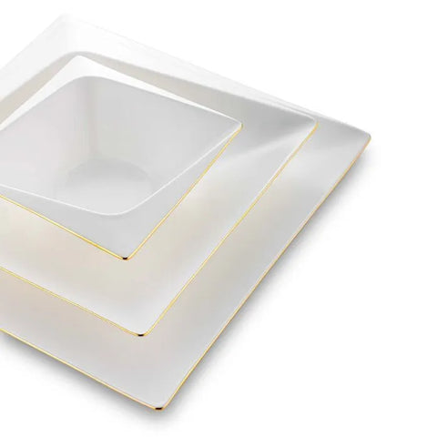 Service de table carré Jumbo Fold Gold 58 pièces pour 12 personnes