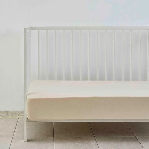 KH JERSEY FITTED SHEET BEIGE BABY D, BEJ