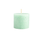 Bougie Karaca Andy vert clair, 6,5x6 cm, cylindre