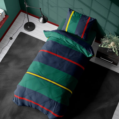 NAU HERITAGE DUVET COV, 135X200+80X80 CM