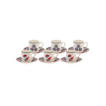Tasses à café Karaca Hasbahce, 6 pièces, 80 ml