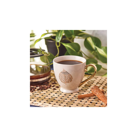 KARACA IHLAMUR GOLD MUG, BEYAZ