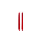 Lot de 2 Bougies Chandeliers Rouges 24 cm