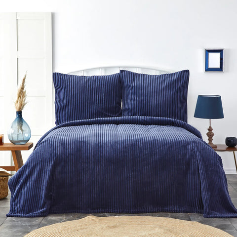 KARACA HOME JOENA INDIGO SOFT BEDSPREAD