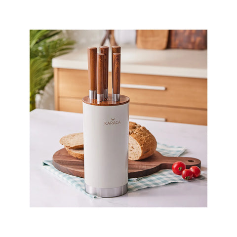KARACA FOOLPROOF 6 PARÇA BIÇAK SET, KREM