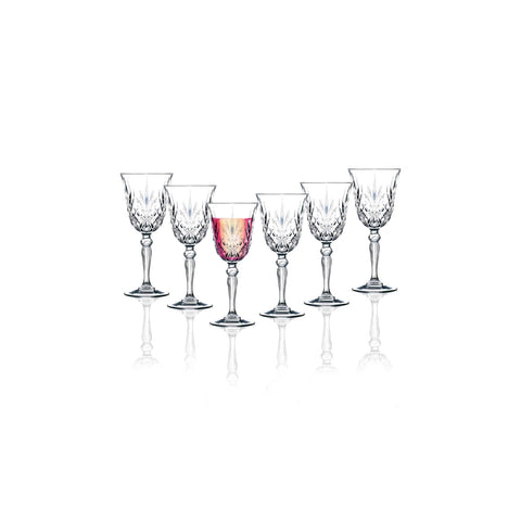 Goblet Rcr Melodia Cristal grand, 6 pièces