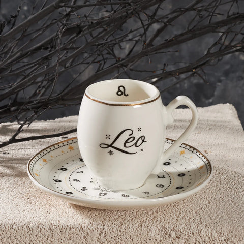 Tasse à café Karaca signe du zodiaque Lion, 90 ml