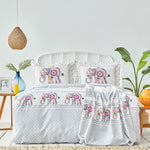 Parure de lit Sarah Anderson Felicia avec housse de couette pour lit double et couette offerte