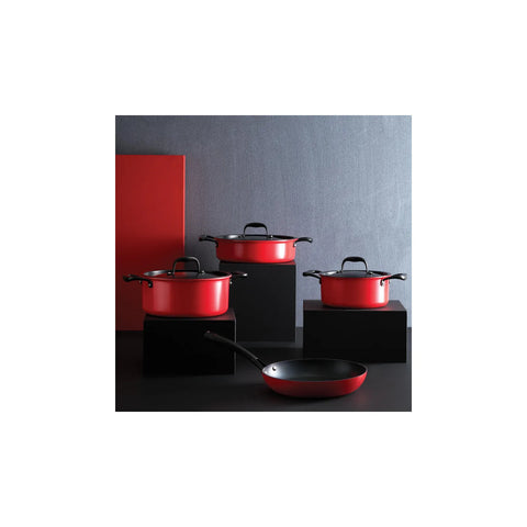 Batterie de cuisine Karaca Bio Diamond Japanese, 7 pièces, rouge