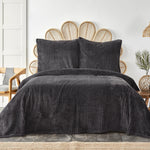 KARACA HOME JOENA BLACK SOFT BEDSPREAD S