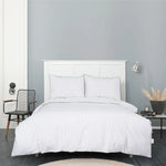 Parure de Lit Double Karaca Home Misha 100 % Coton Tissé Teint, Blanc