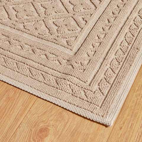 Karaca Home Nora, Tapis de Bain, 80x150cm, Beige