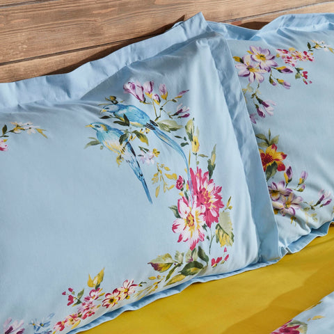 Ensemble de Literie Karaca Home Jolie 100 % Coton Pour Lit Double Bleu