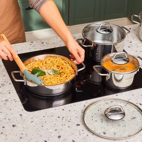 Karaca Belgrad Set de Casseroles en Acier Inoxydable 15 Pièces