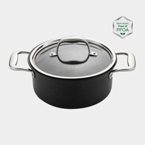 Faitout Karaca BioDiamond Pro avec la base d’induction, 20 cm 2.9 Lt