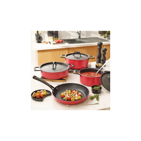 Batterie de cuisine Karaca Bio Diamond Japanese, 7 pièces, rouge