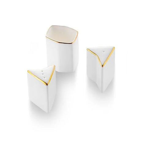 Service de table carré Jumbo Fold Gold 58 pièces pour 12 personnes