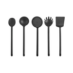 Karaca Simple Set d’Ustensiles de Cuisine 5 pièces, Noir