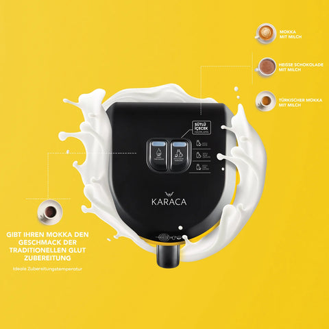 Machine à café Karaca Hatır Hüps pour café turc au lait, jaune